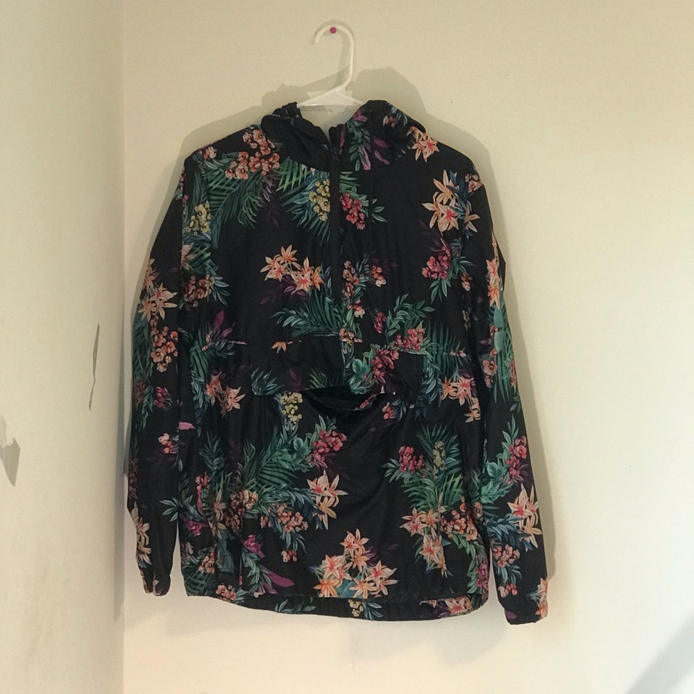 Floral windbreaker